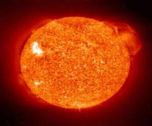 yapboz Güneş, bu güneş sisteminin merkezindedir star